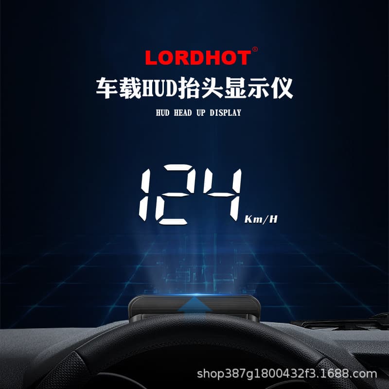 HUD head-up display OBD speedometer water temperature meter head-up device universal M3 warning HEAD UP DISPLAY