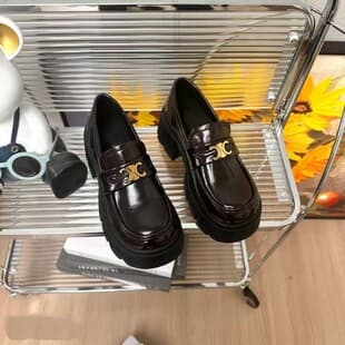 Vintage Classic Fashion Loafer Shoes for Women 2026 Spring/Autumn New Arrival Versatile Height-Increasing Thick-Soled Casual Leather Shoes Platform Shoes