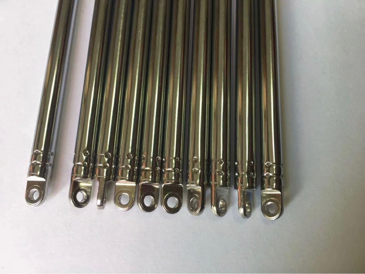 Megaphone Radio Antenna Rod Telescopic 6120-6 Sections Flat Closed 140MM Extended 630mm Diameter 6MM