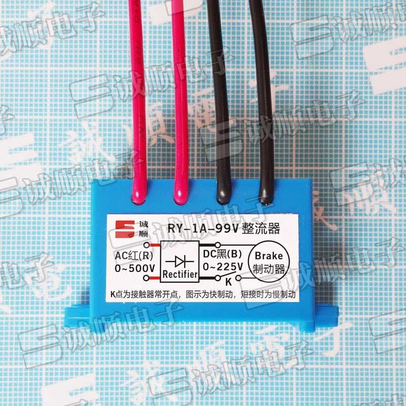 RY-1A-99V rectifier input AC red (R) 0-500V output DC black (B) 0-225V
