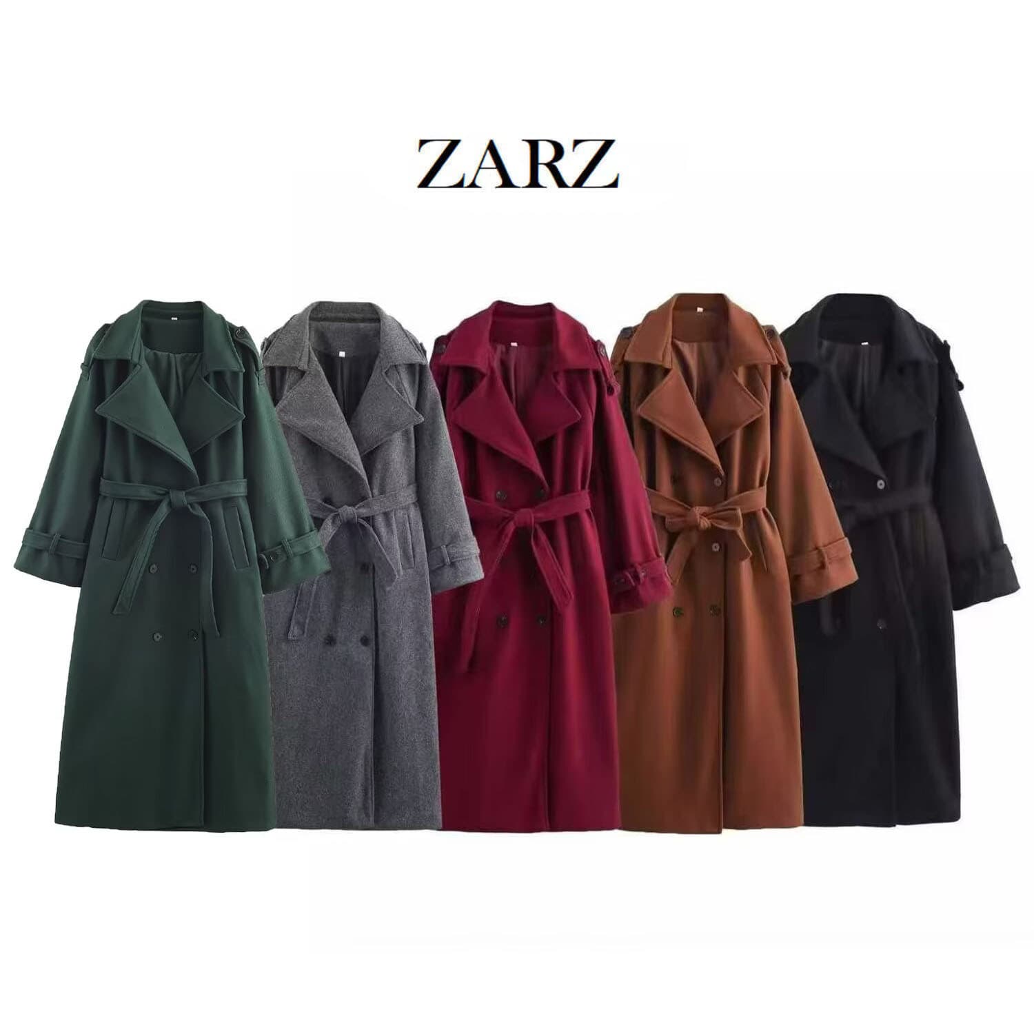 ZARZ Self-Made European & American Style New Women's Fashion Casual Versatile Trendy Five-Color Bestseller Coat
