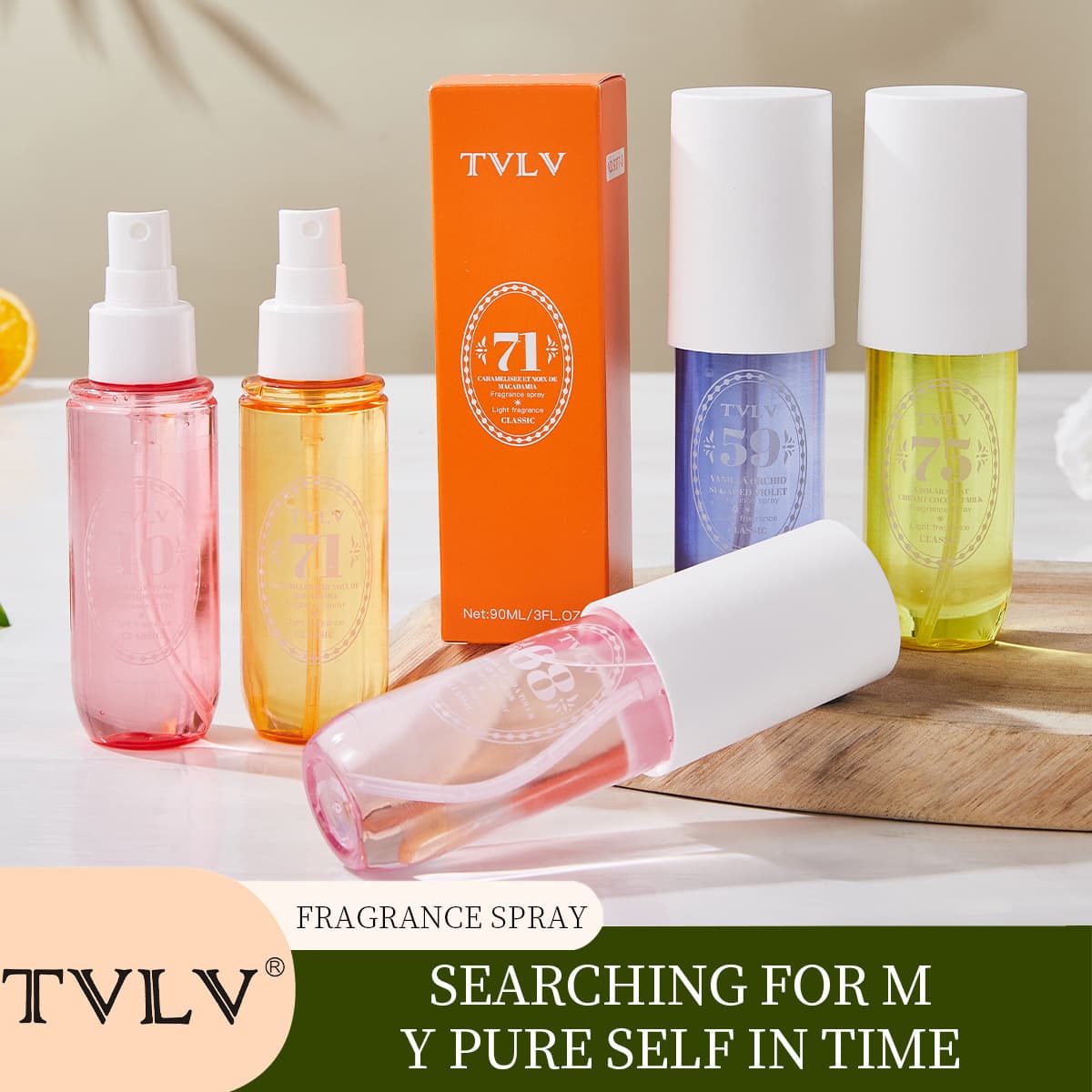 Cross-border Hot Selling TVLV Perfume Spray Body Hair Digital Fragrance Body Spray Brazil Long-lasting Scent