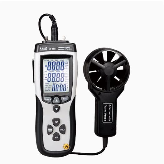 Multifunction Differential Pressure Anemometer CEM DT-8897 Digital Differential Pressure Anemometer In Stock Promotion