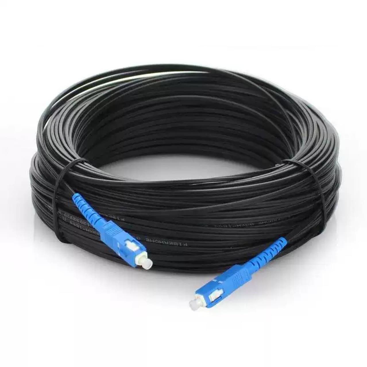Fiber Optic Cable for Home Pre-embedded Indoor/Outdoor Drop Cable, Single Mode Single Core Communication Cable, 200m