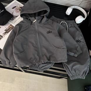 Kids 2025 Summer Jacket Boys Girls Hooded Two-Piece Set Casual Baby Outerwear Stylish Set