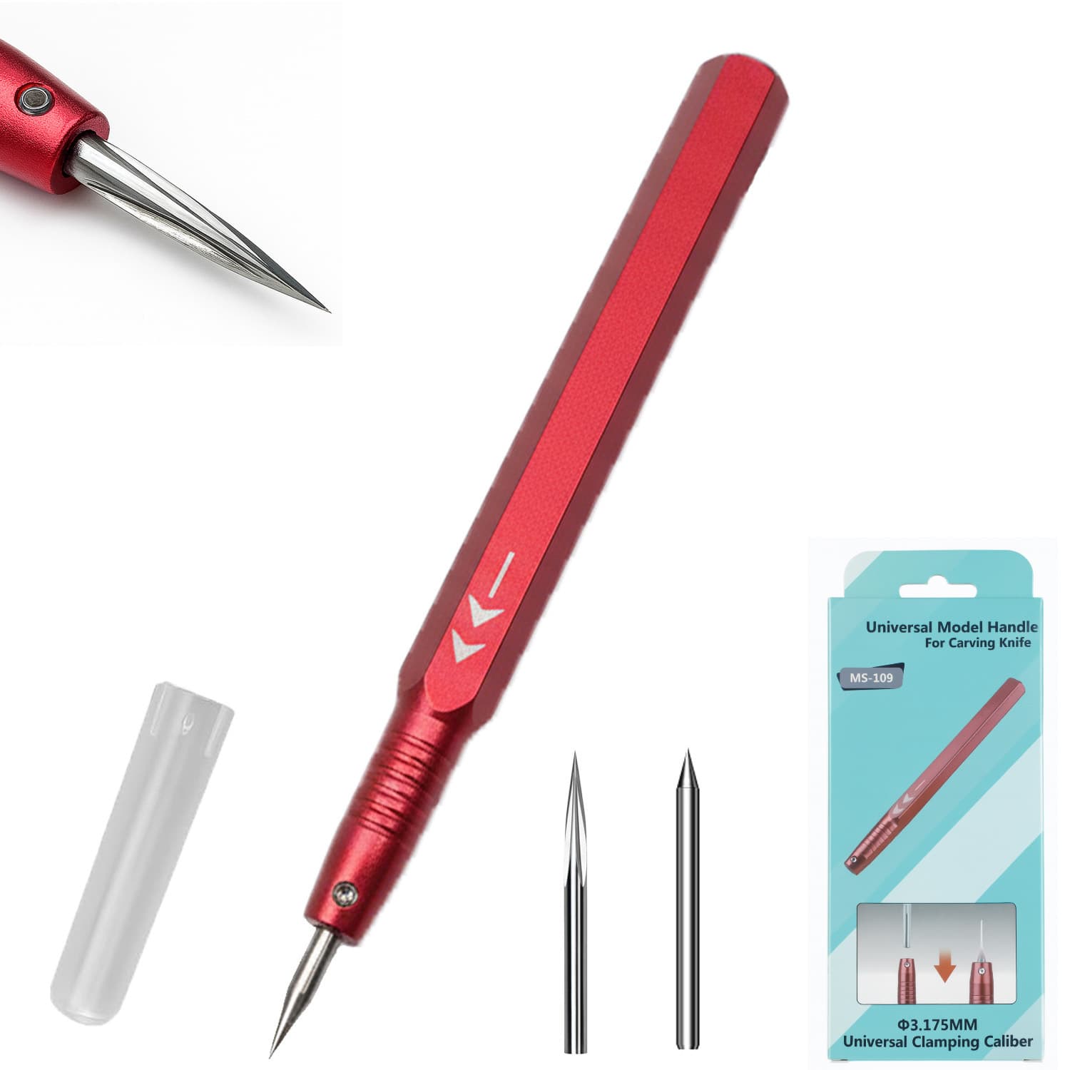 Multi-functional Model Carving Knife Set, Figure Modification Tungsten Steel Carving Knife, Deep Engraving Line Marking Tool