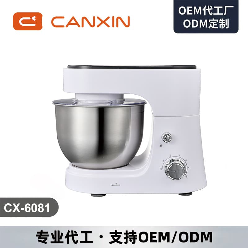 Custom Stand Mixer Source Factory Home Dough Kneader 6081 Stainless Steel Dough Mixer Cream Multi-Function Blender