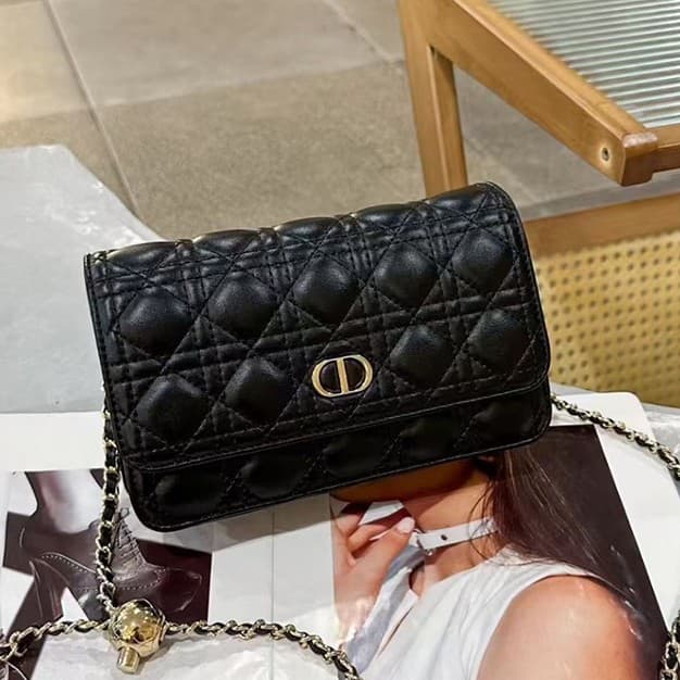 2026 new spring and summer D family clutch bag, simple crossbody bag, chain handbag shoulder strap, daily matching, fashionable French style