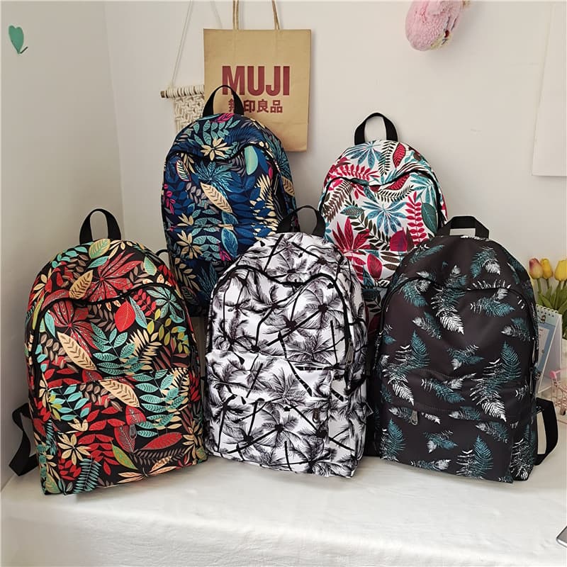 Fashion Monogram College Student Backpack, Ins Retro Style Large Capacity Unisex Casual Backpack, Lightweight Travel Backpack