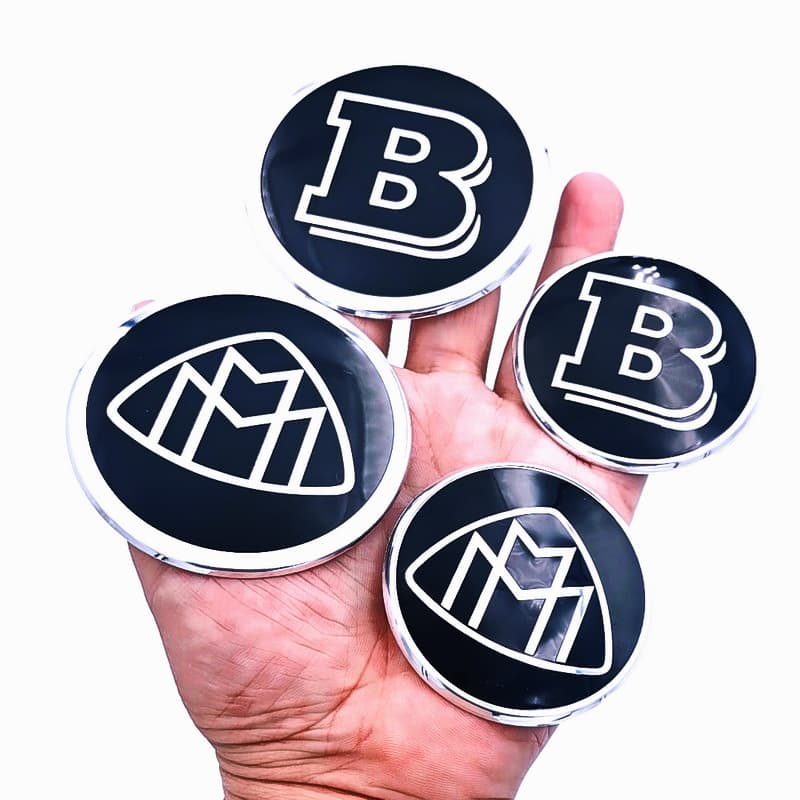 Steering wheel emblem for Mercedes-Benz Maybach Brabus 57mm 73mm A/C/E/S class steering wheel badge