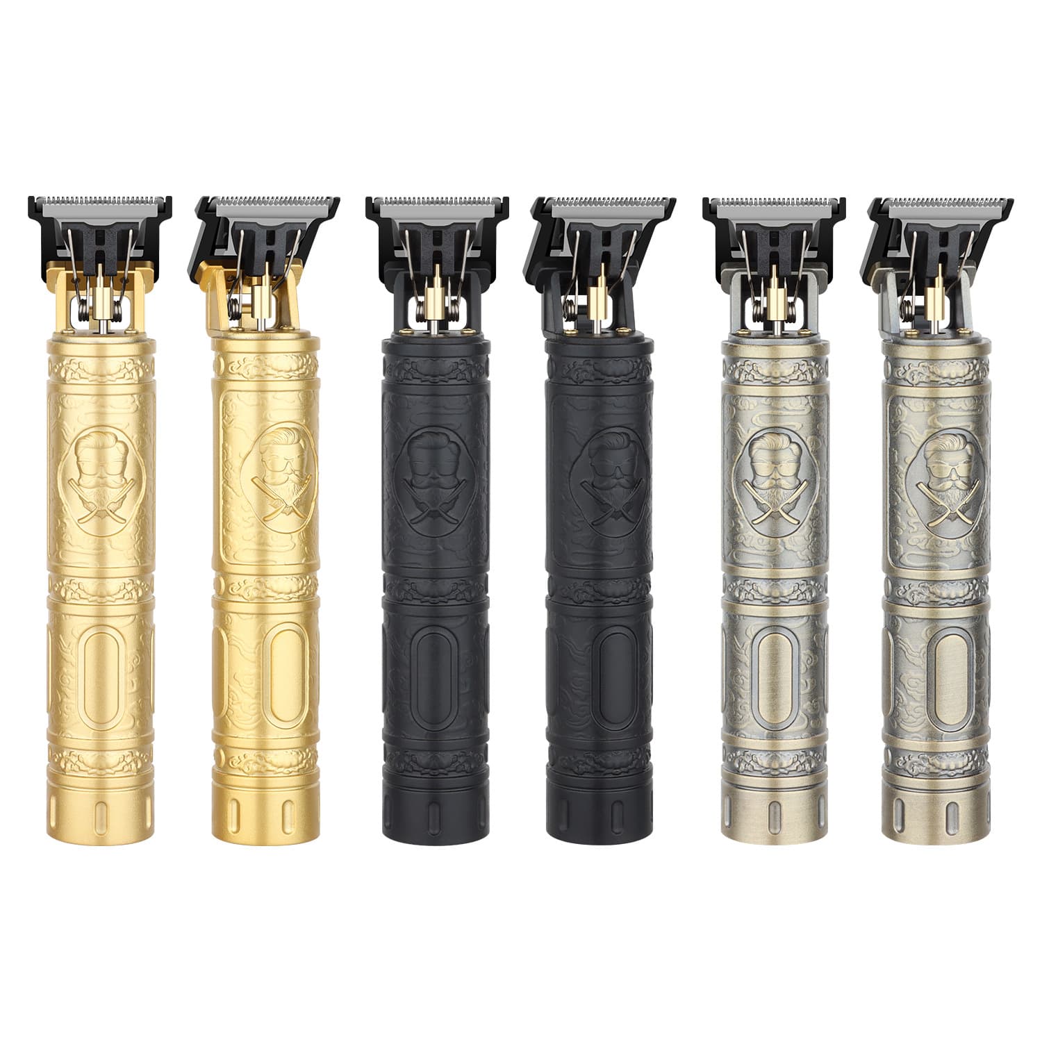 HIENA Cross-border New Carving Hair Clipper Oil Head Electric Trimmer Push White Gradient Barber Salon Hair Clipper Carving Machine