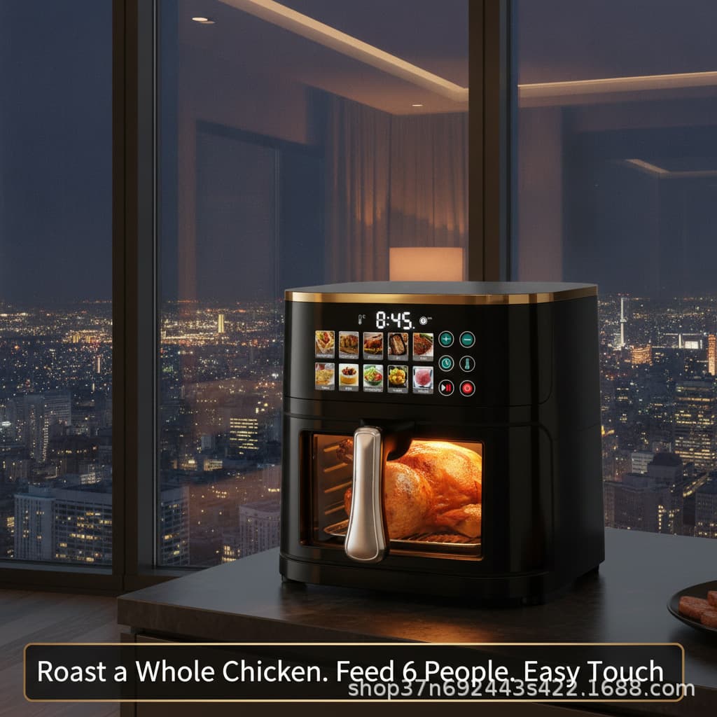 Export 12L Air Oven Multifunctional Smart Large Capacity Air Fryer Home Use Cross-Border Exclusive Electric Roaster