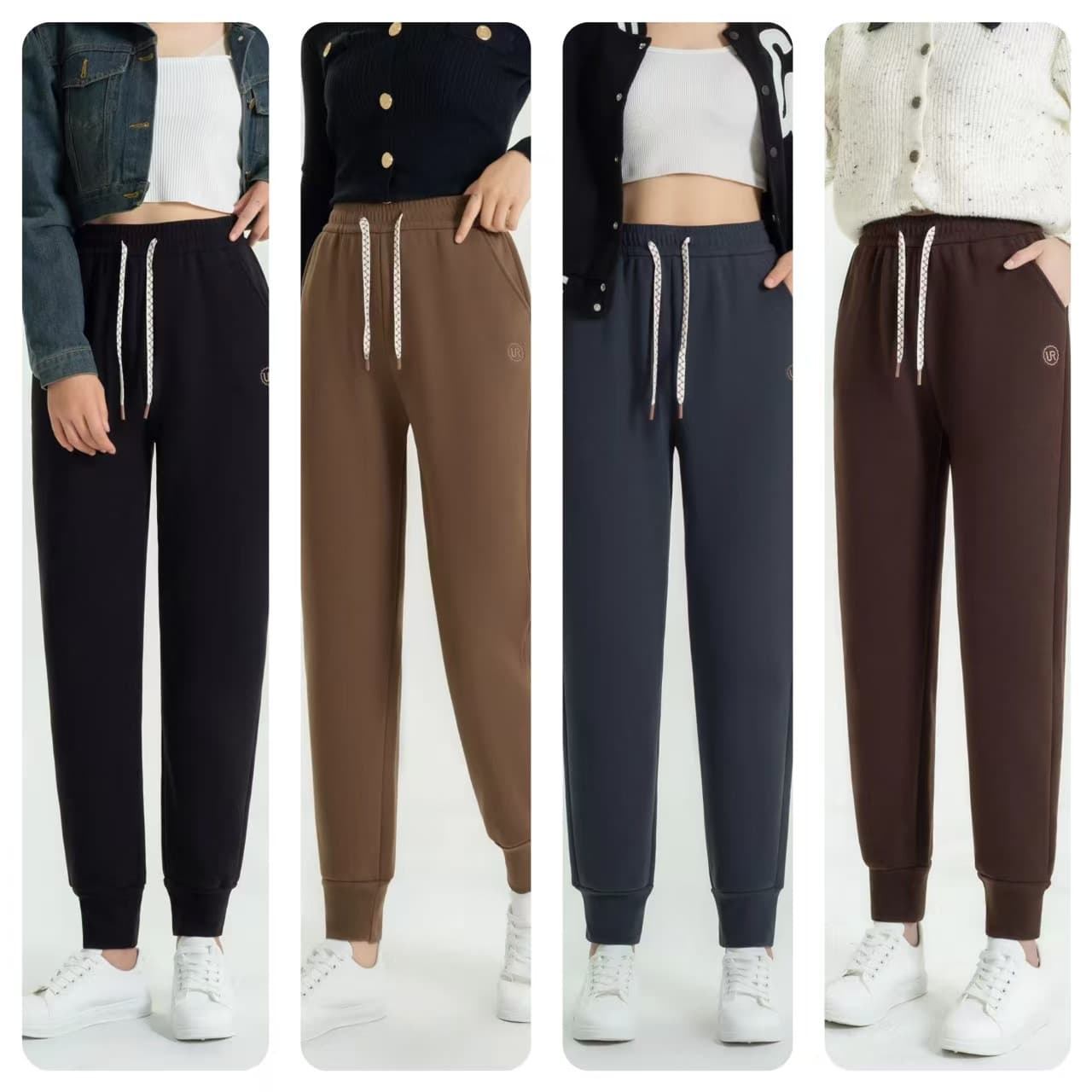 Women's Autumn/Winter Sweatpants, Thickened High-Waist Casual Pants, New Nano Fleece Windproof Pants, Jogger Style