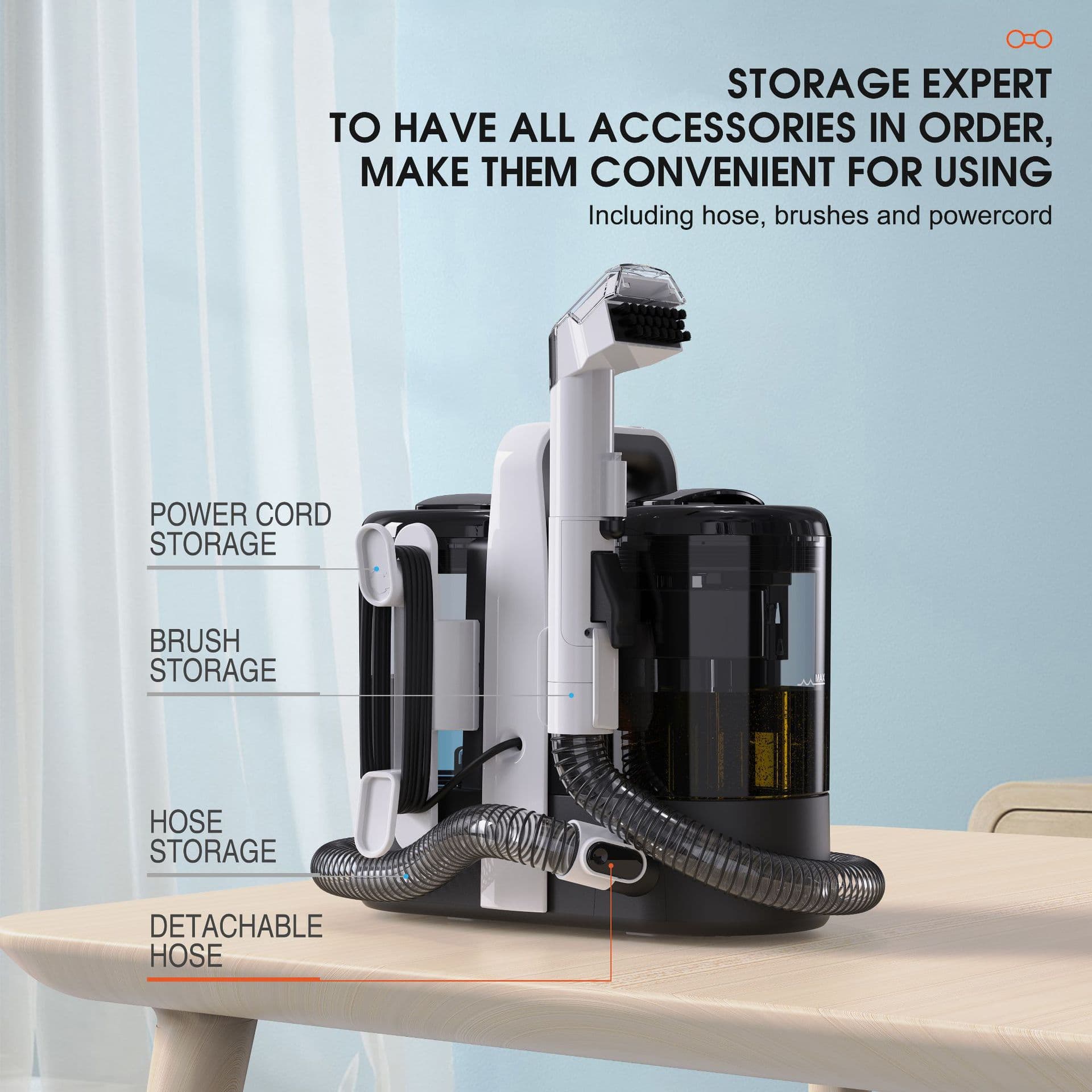 Cross-border W07 Household Small Wired Spray Extraction Fabric Cleaning Machine Multifunctional Sofa Carpet Curtain Cleaner