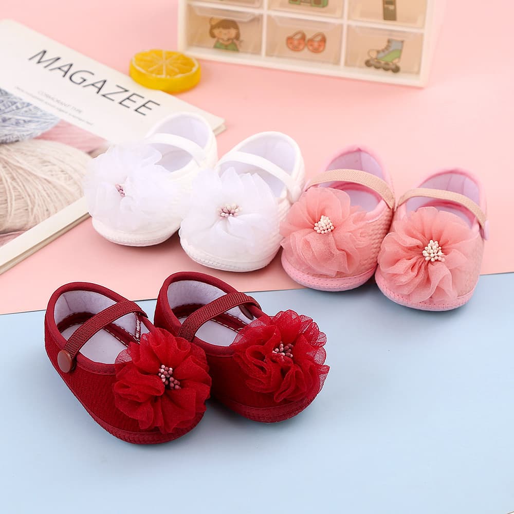Women's Baby Spring Autumn New Style Baby Step-in Shoes One-year-old Girls Toddler Shoes Soft Sole Learning To Walk