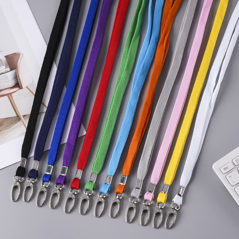 1cm Amazon Cotton Badge Lanyard Certificate Lanyard Student ID Lanyard Metal Hook Lanyard Work Brand Cotton Rope