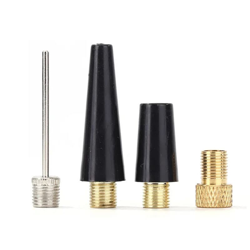 American-style threaded air valve, valve adapter, ball needle kit, air pump accessories, long and short nozzles, air pump accessories
