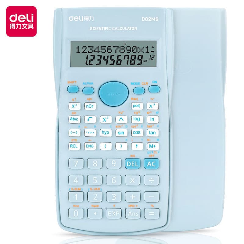 Deli D82MS Scientific Function Calculator for Students, Exams, Accounting, Multifunctional Calculator