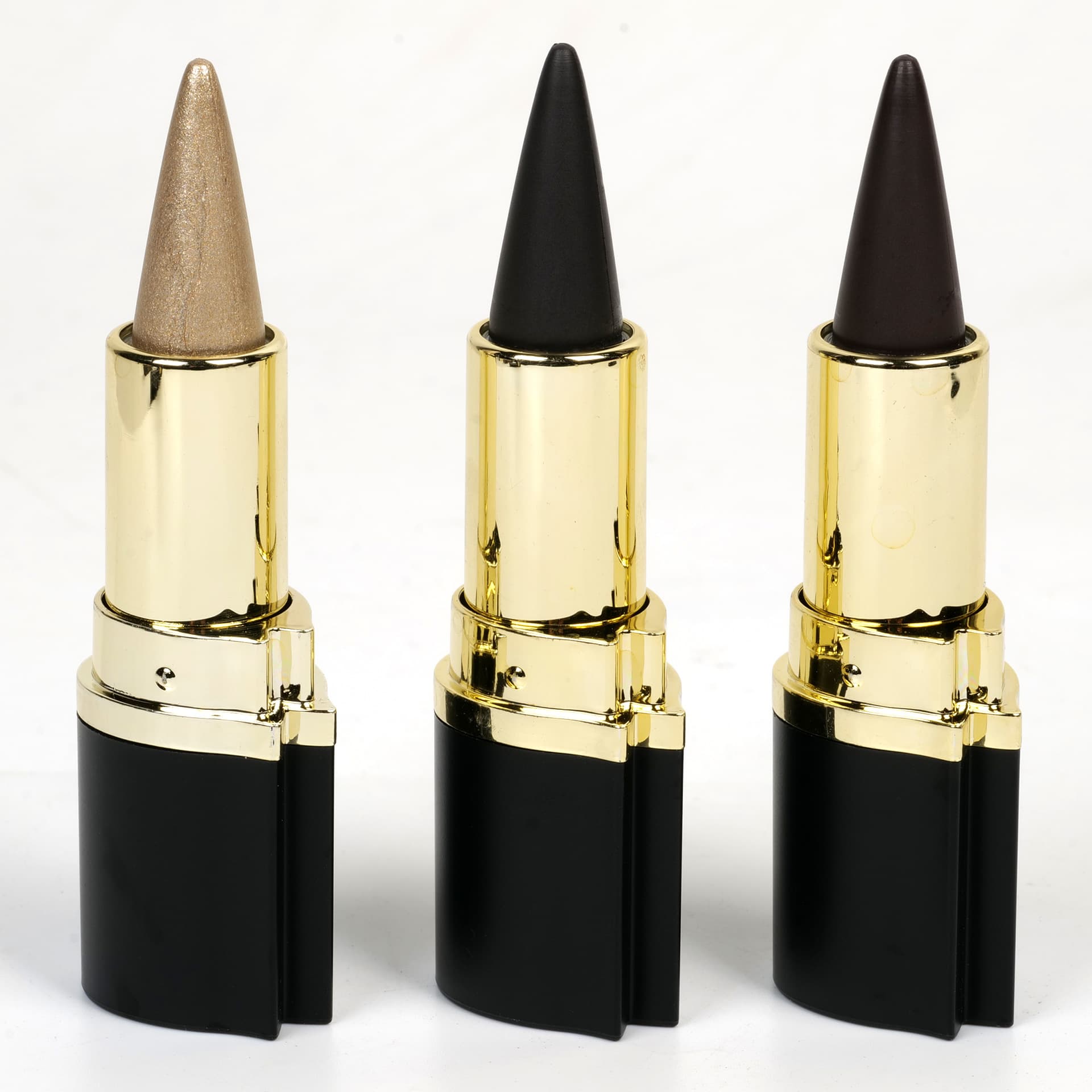 MISS ROSE Cross-border Pointed Eyeliner Cream Pencil 3 Colors Waterproof Eyeliner Rich Single Color Eyeliner Wholesale