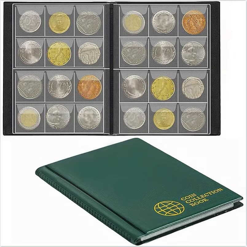 Wholesale English COIN COLLECTION 120 coin collection album direct-insertion commemorative coin collection album coin