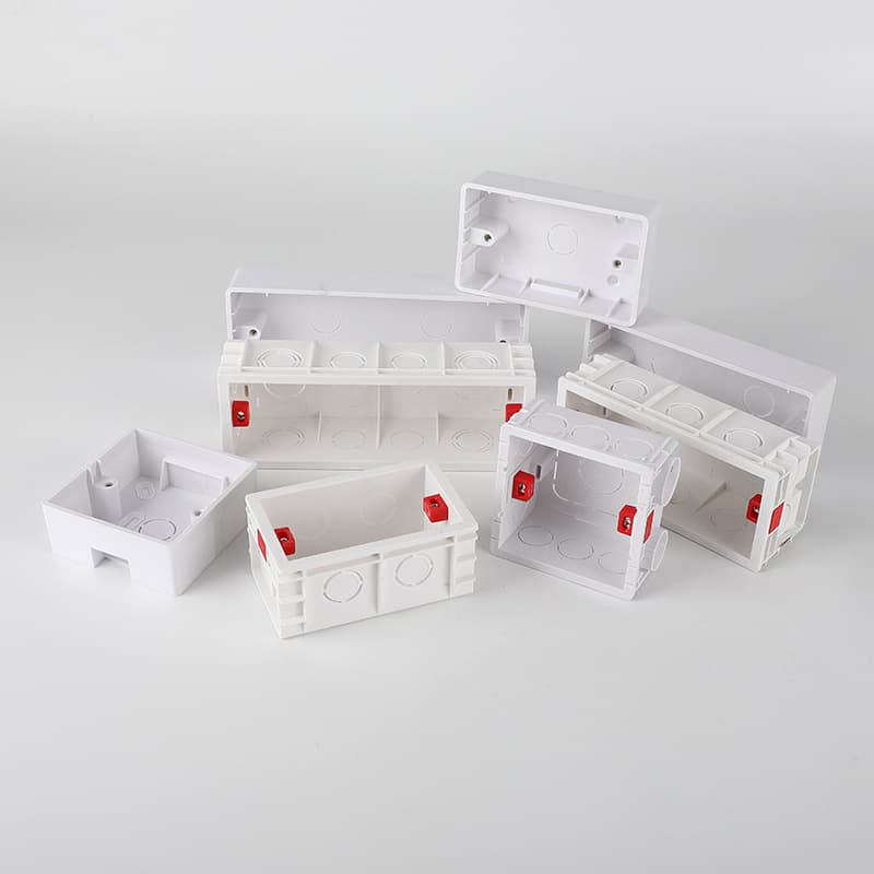 Type 118 and Type 86 universal switch and socket junction box, one-, two-, three-, four-position concealed junction box, surface-mounted junction box