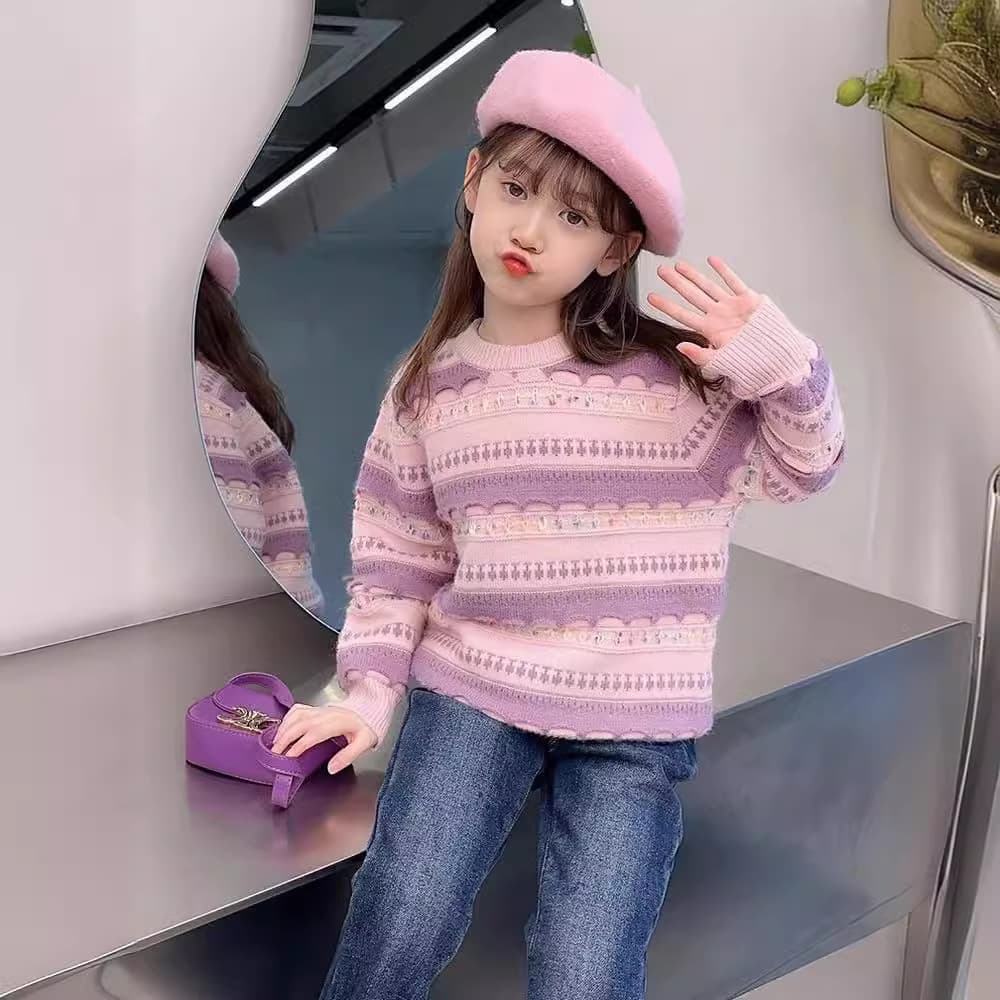 Boys' and Girls' Pullover Knitwear, Pattern Making, Private Customization, Processing from Provided Designs or Samples, Cross-border AliExpress and Foreign Trade