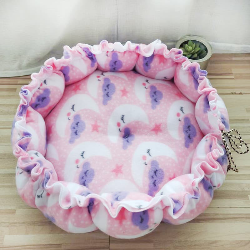 All-Season Pet Nest Cat Bed Dog Bed Cushion Medium Large Dog Nest Pumpkin Nest Pad Dual-Use Bed Teddy Squirrel