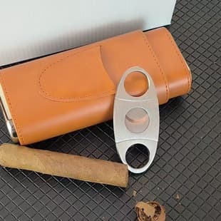 Factory Direct Customizable LOGO Stainless Steel Metal Portable Simple Portable Cigar Scissors Tool
