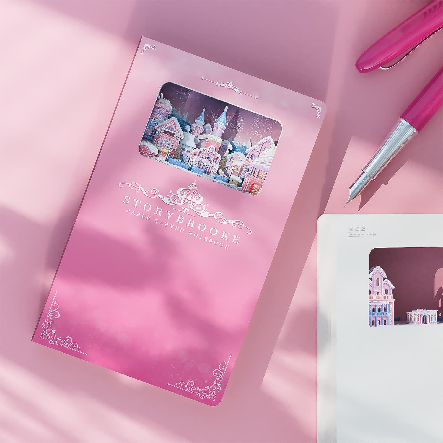 Creative Fairy Tale Town 3D Carving Notebook Paper Sculpture Business Gifts Unbound Pages Special Paper Notebook