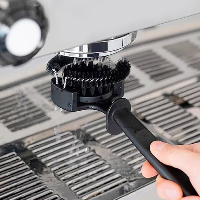 Italian coffee machine cleaning brush brewing head brush round head brush coffee machine head brush 51mm 58mm cleaning tool