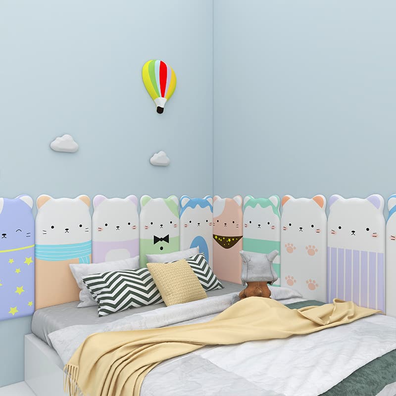 Cat Osong Board Public Wallpaper Self-Adhesive 3D Stereoscopic Wall Sticker Cartoon Children's Room Anti-Collision Soft Padding Wall Sticker