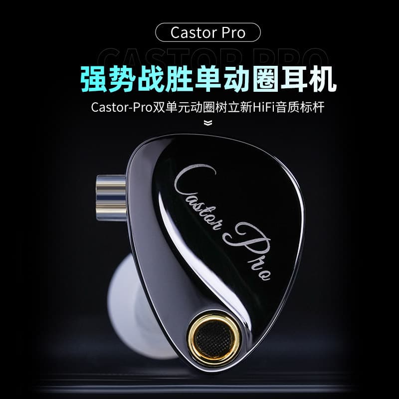 KZ Castor PRO Dual Driver 10mm + 10mm Dynamic HIFI Earphones with Adjustable Sound, Two Versions