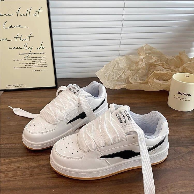 Campus style niche color-block platform sneakers women ins trendy 2025 spring/summer new versatile sports casual flats women