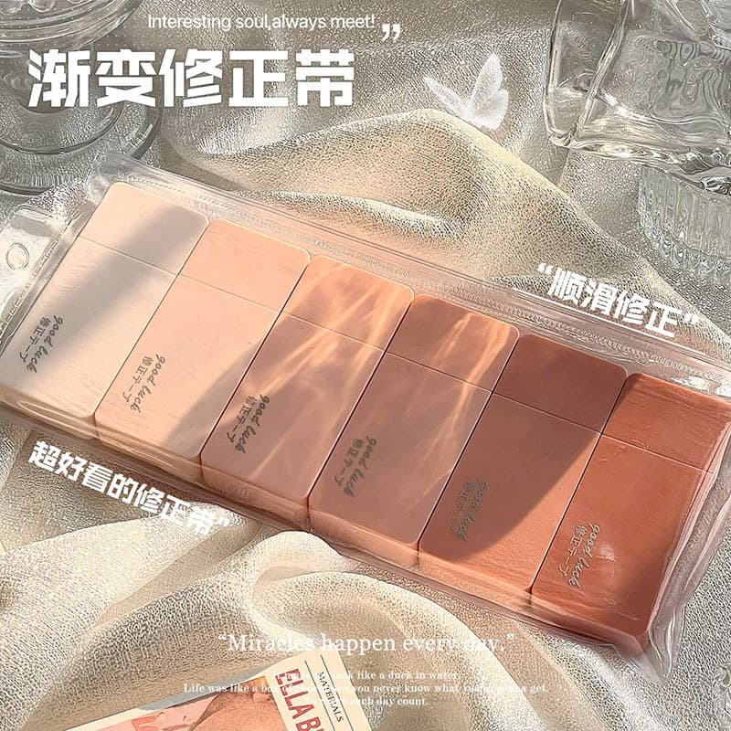 Gradient Correction Tape for Students, High School and Elementary School Students, High Aesthetics Large Capacity Correction Tape for Girls Wholesale