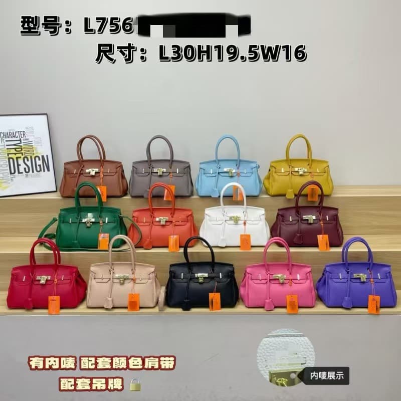 Cross-border Birkin bag, versatile handbag, commuting shoulder crossbody bag, new large capacity luxury retro handbag