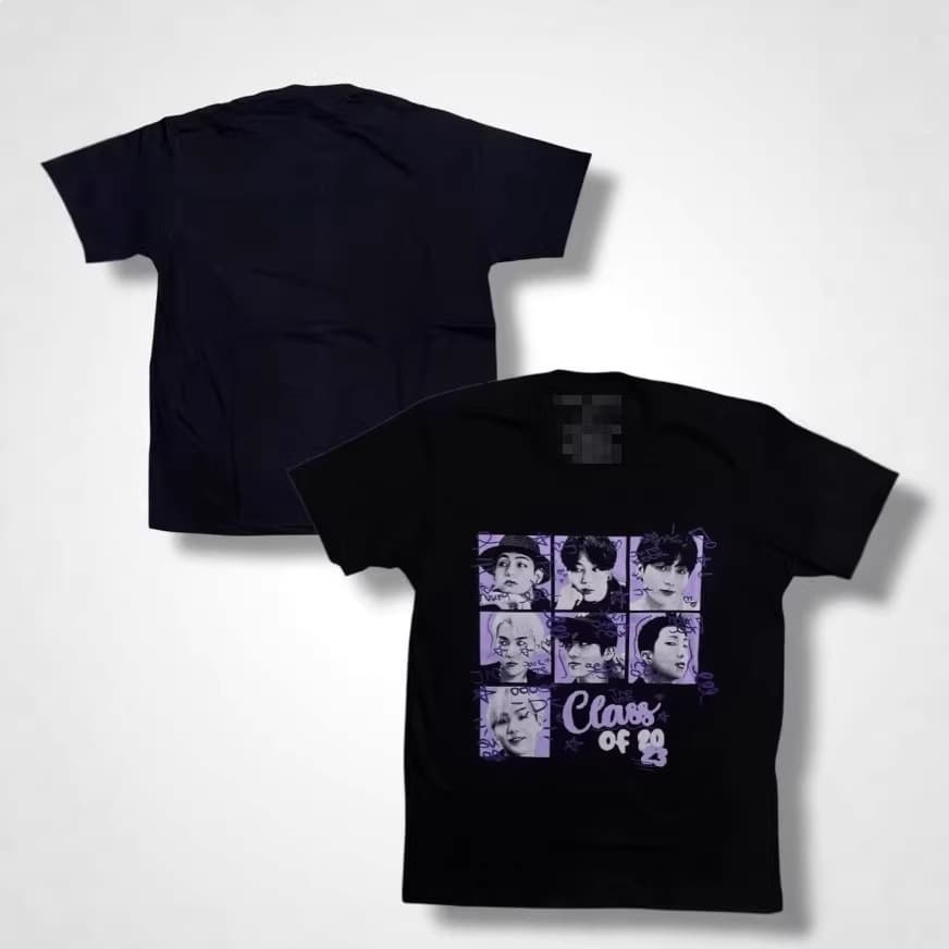 BTS 2026 Arirang Tour Retro T-Shirt Cotton Loose Plus Size Short Sleeve Cross-Border Wholesale