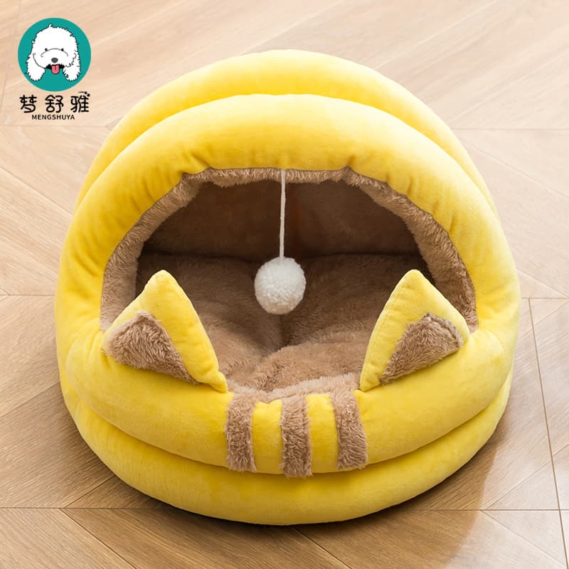 Manufacturer's Cat Nest Semi-Enclosed Pet Nest Cat House Cat Bed Cat House Supplies Cat Nest Villa Wholesale Available in Summer