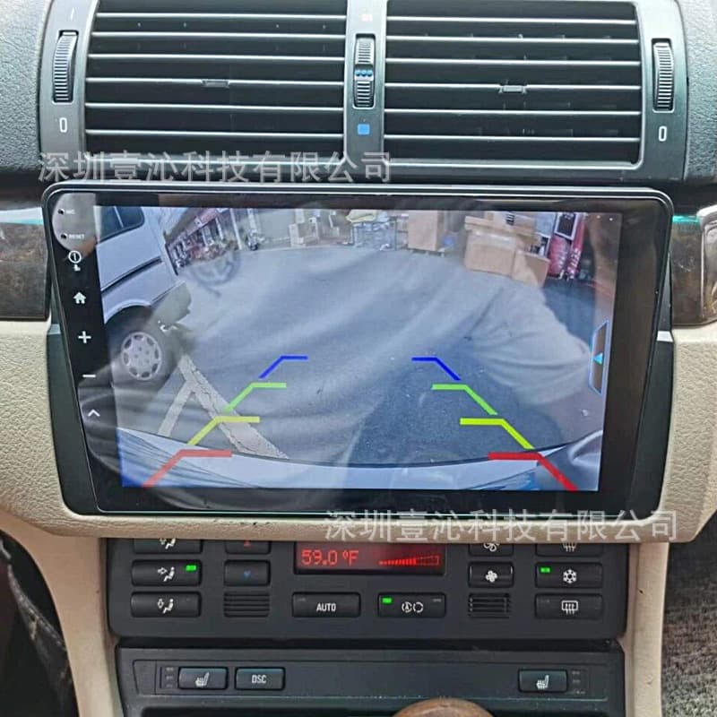 Compatible with 99-05 BMW 3 Series E46 Bezel Android Large Screen Navigation Universal Frame Center Console Panel Modification DVD