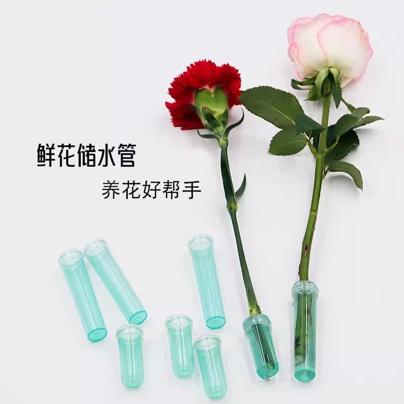 Flower water tube, nutrition tube, culture tube, orchid tube, rose flower care fresh flower bouquet, florist supplies and materials