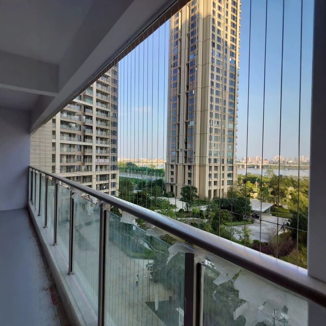 Various Types of Invisible Security and Protection Nets for Window Sills and Balconies, No-drill Installation for Baby and Pet Safety