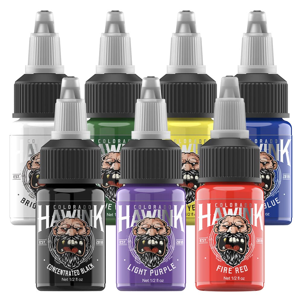 Xiulong high-end tattoo color material secant fog color tattoo ink 15ml tattoo color set cross-border customization