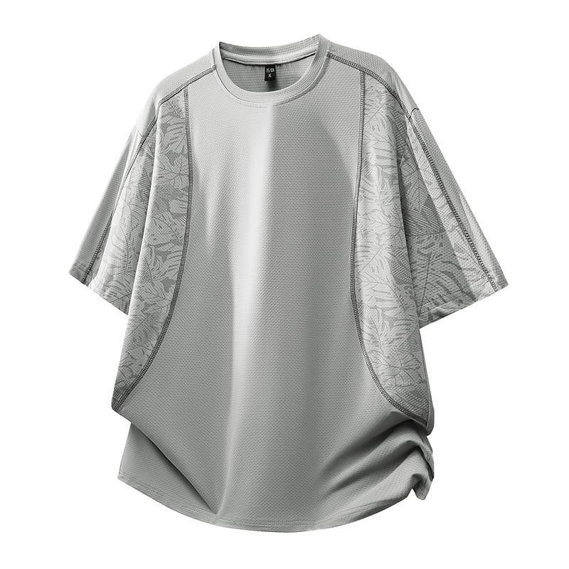 Summer new quick-drying short-sleeved T-shirt for men with ice silk coolness, large size L-8XL, shipped tonight