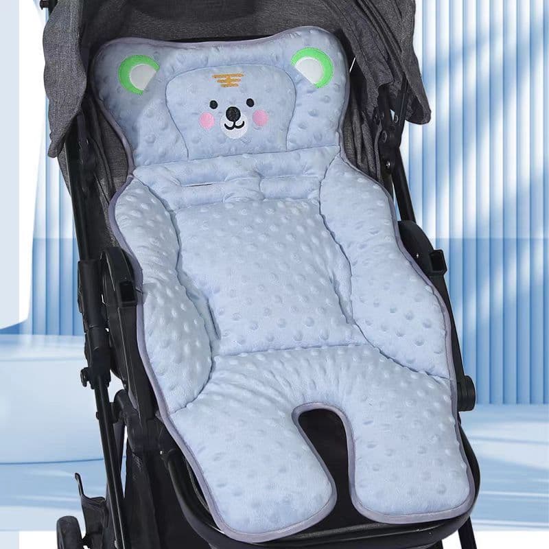 Baby Stroller Pad Pushchair Cotton Cushion Seat Mat Autumn/Winter High Chair Backrest Walking Companion Mat Warm Universal