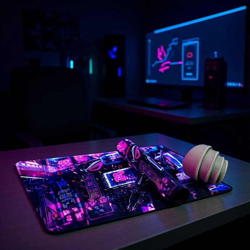 Extra Large Gaming Mouse Pad Anime Game Desk Mat Non-Slip Thickened Keyboard Pad Precision Stitched Edges Office Desktop Mat