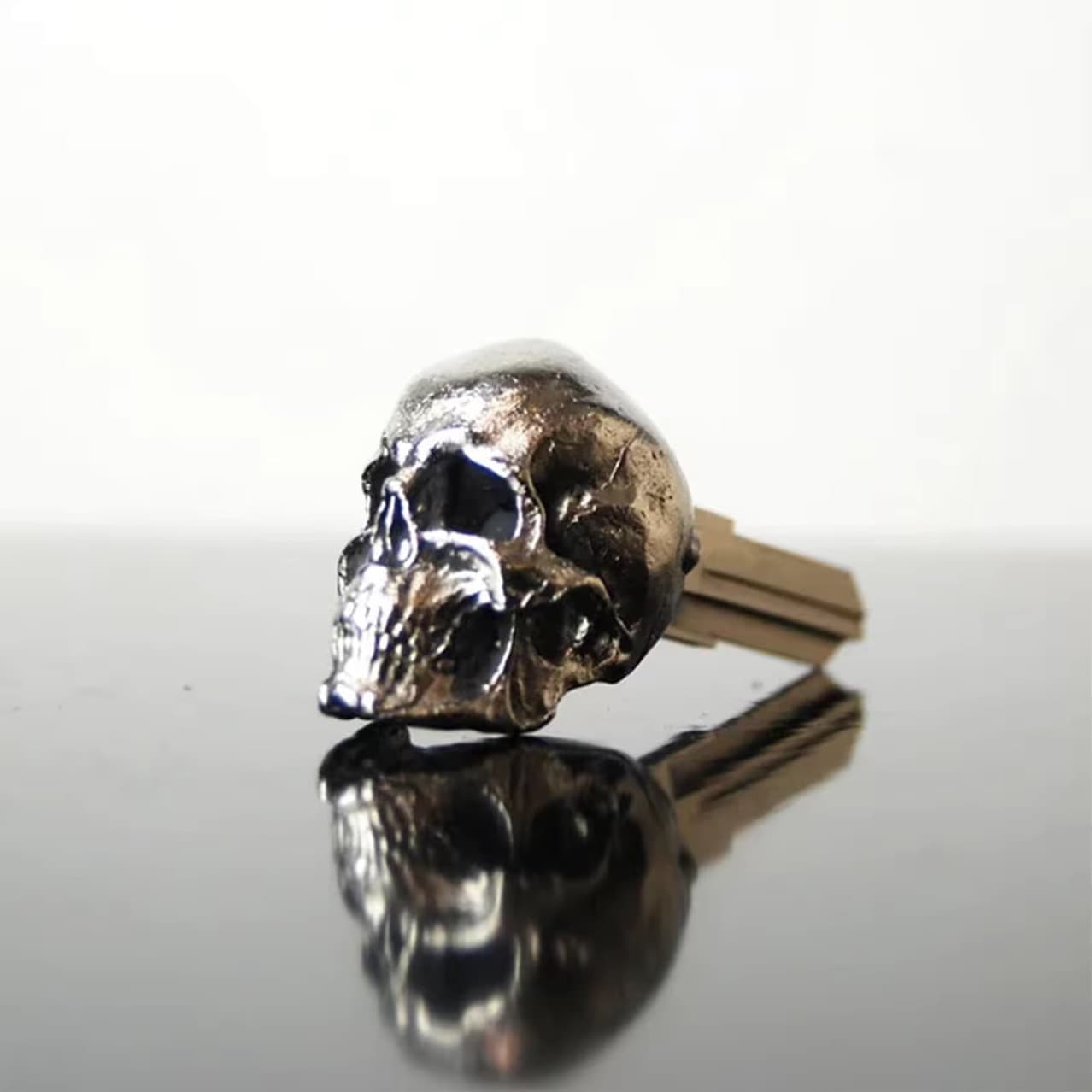New Cross-border Motorcycle Rider Personalized Practical Skull Keychain Accessory Fashion Novelty Skull Key