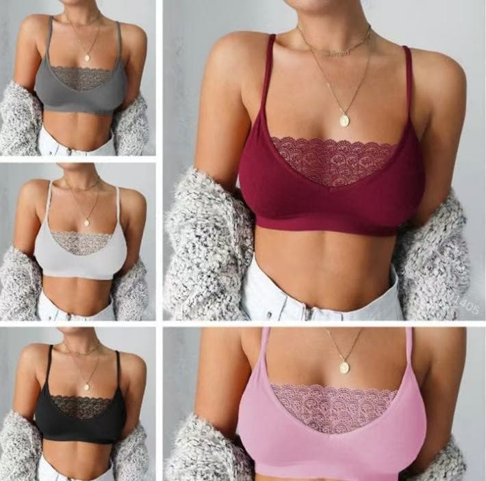 Foreign Trade Lingerie Women's European and American Cross-border Sexy Milk Silk Bra Solid Color Strapless Camisole Top Vest