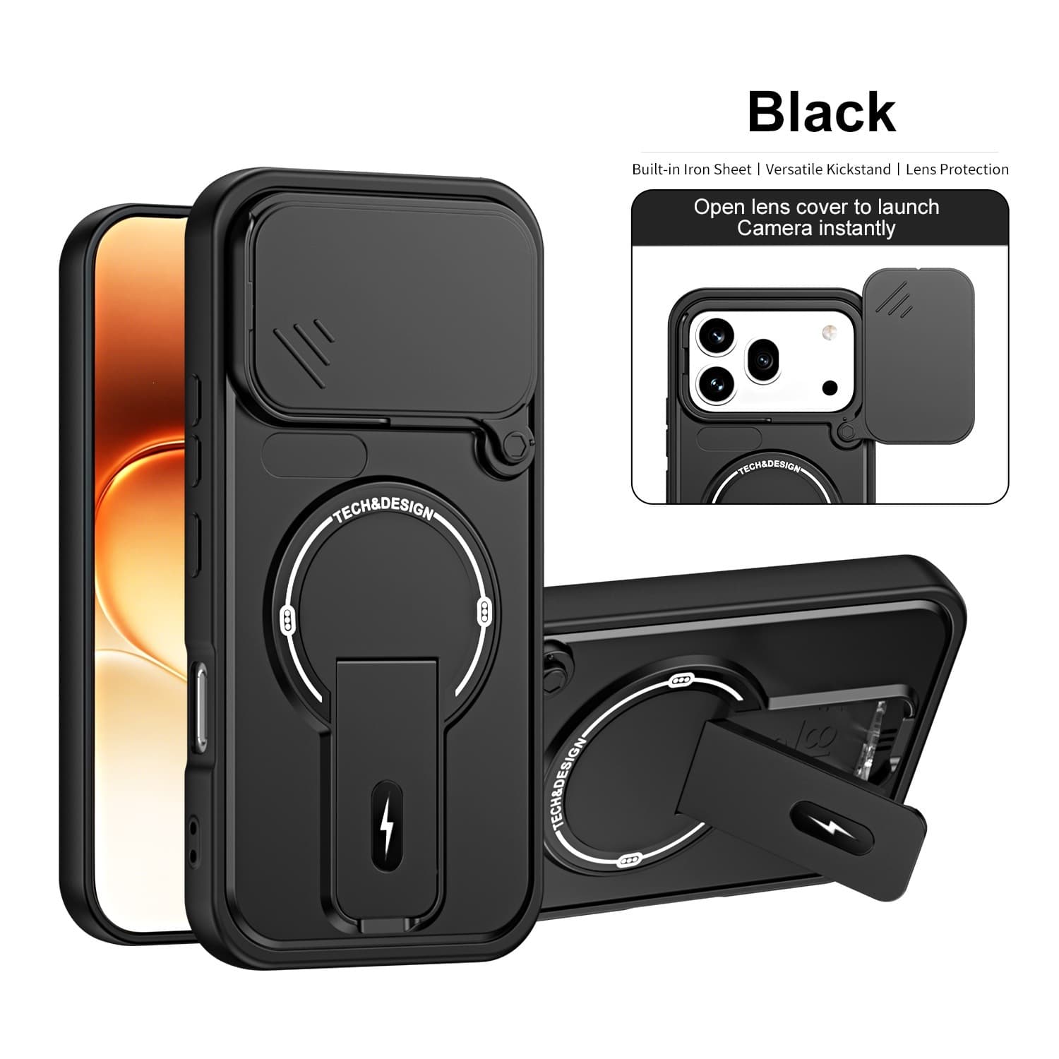 Suitable for Huawei Honor 600Pro Variety Push Window Bracket Mobile Phone Case Honor 500 Magnetic Anti-fall Protective Cover