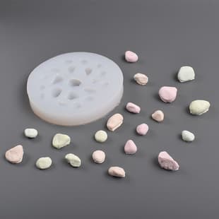 Small Pebble River Stone Silicone Mold DIY Cake Decoration Baking Tool Epoxy Resin Plaster Ornament Silicone Mold