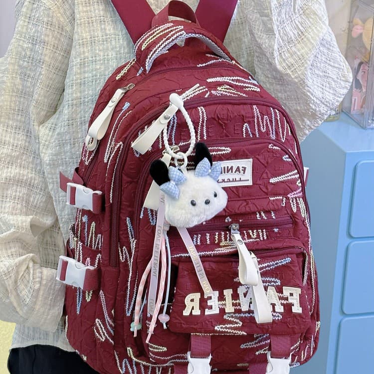 Large Capacity Backpack for Girls, Elementary and Middle School Students, Sweet Multi-Layer Backpack for High School and College Students