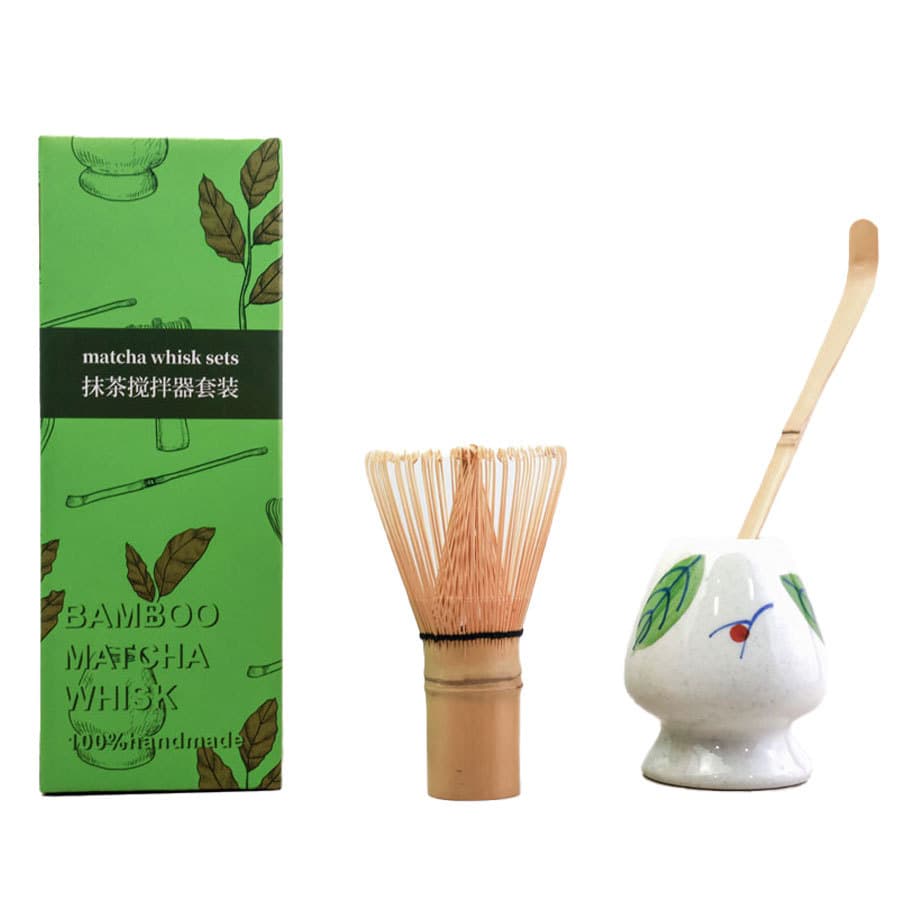 Japanese Style Matcha Whisking Set Ceramic Tea Bowl Included Perfect for Tea Ceremony Scented Candles And Tea Tools Gift Box